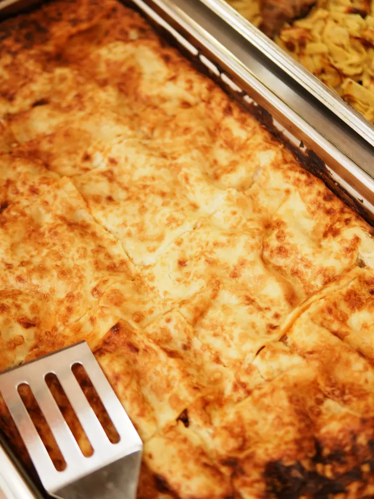 A golden baked dish